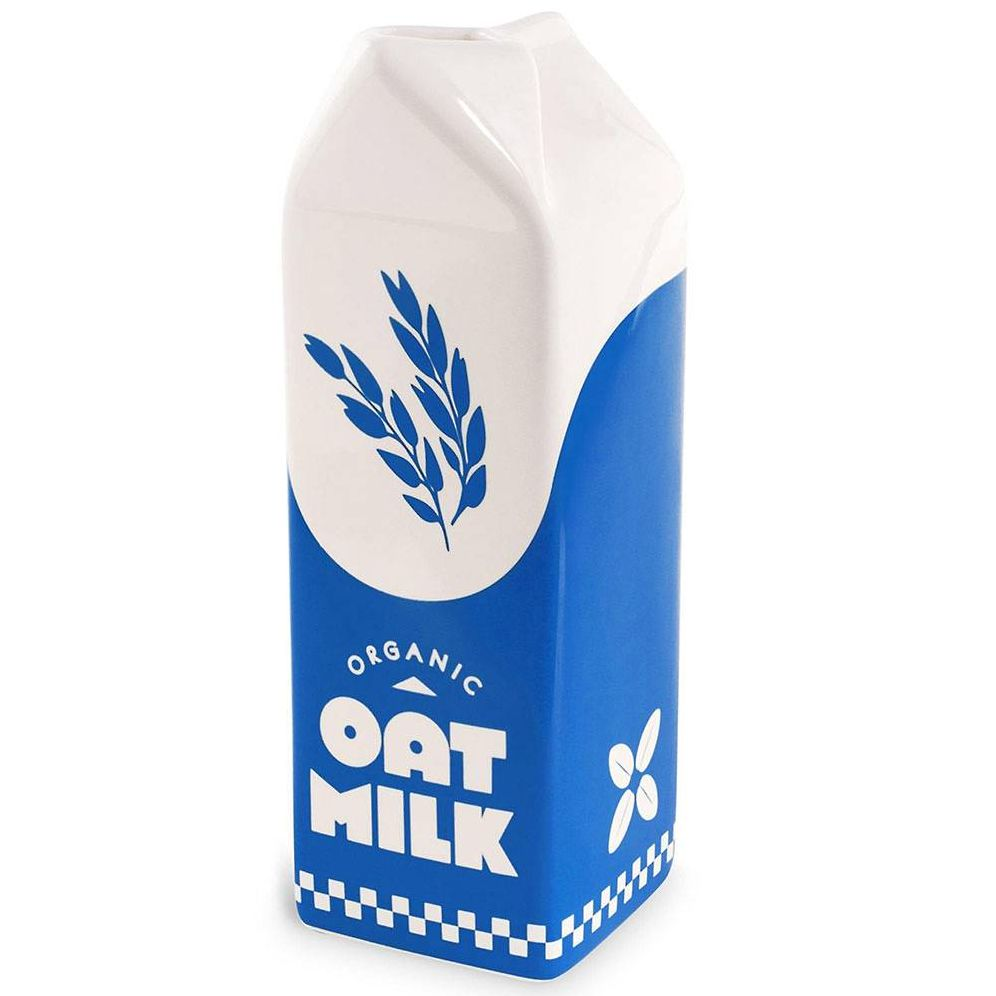 Oat Milk Carton Vase