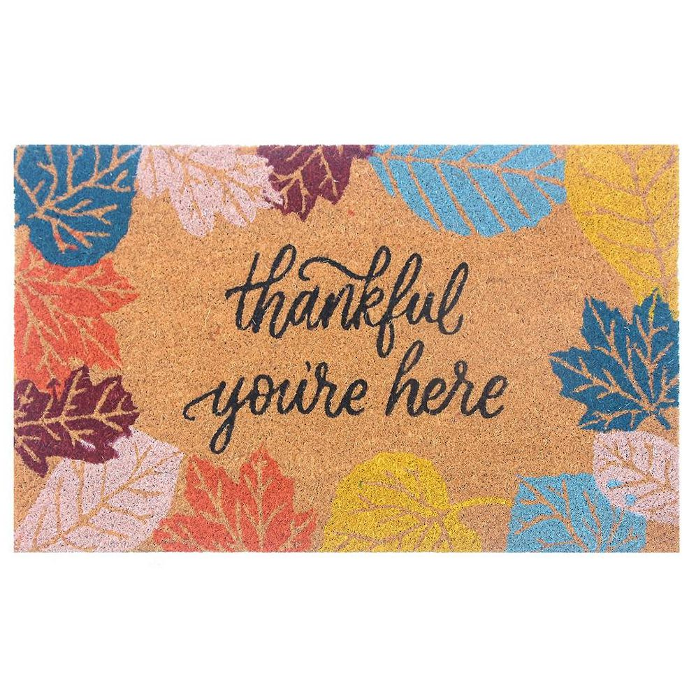 Thankful You're Here Doormat