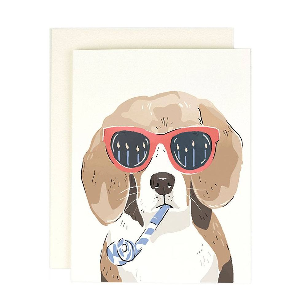 Sunnies Wearing Birthday Dog Birthday Card