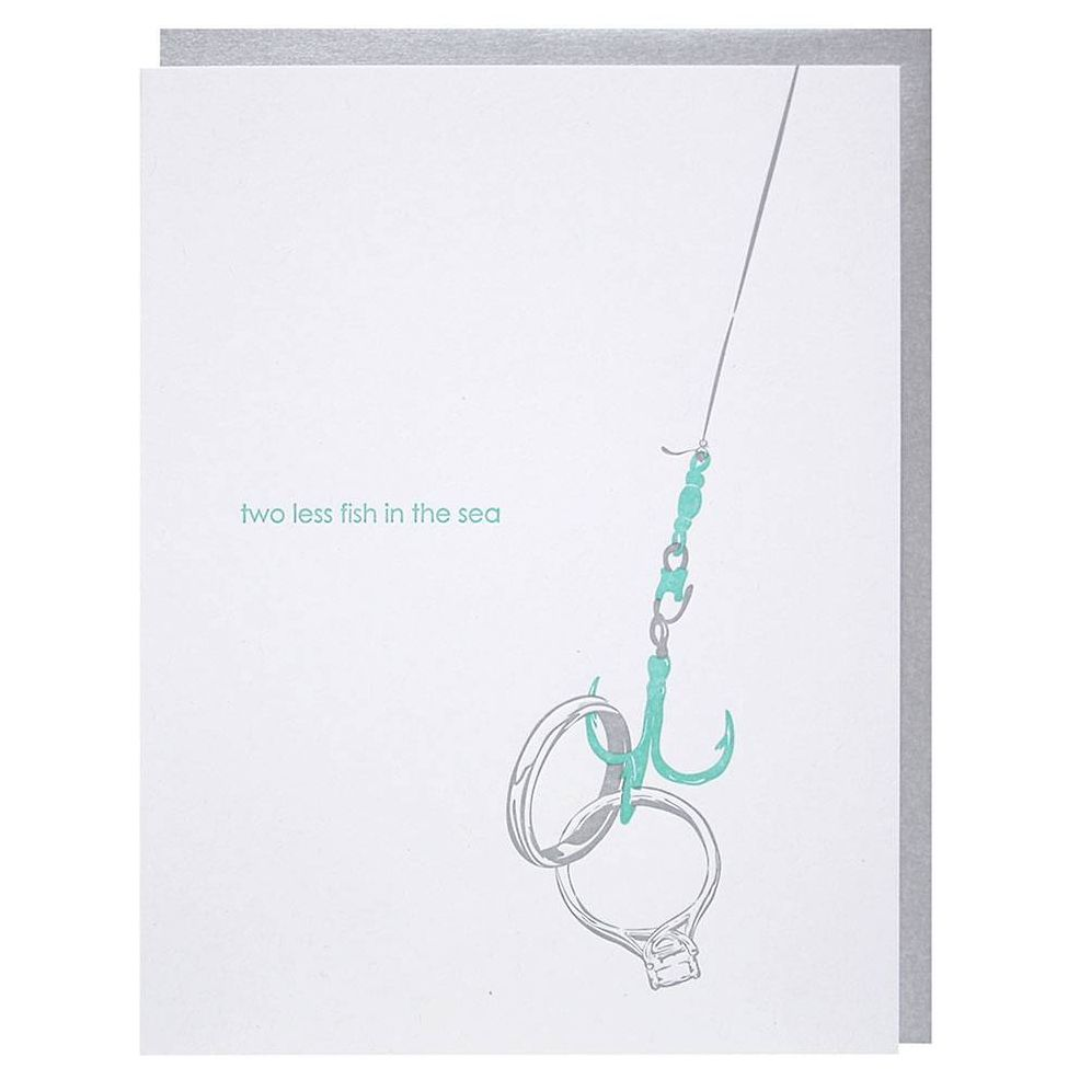 Two Less Fish Engagement Card