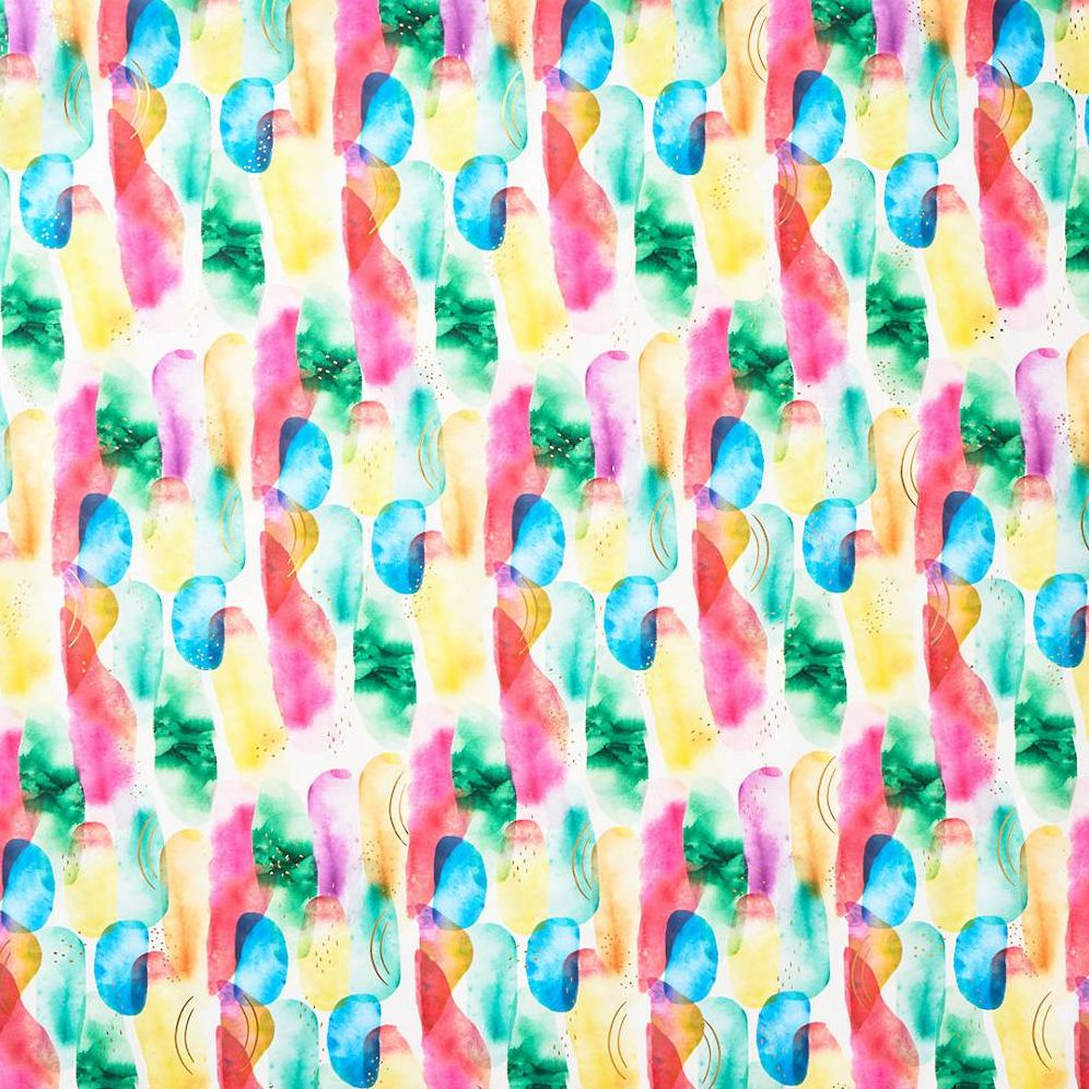 Rainbow Abstract Watercolor Stone Wrapping Paper