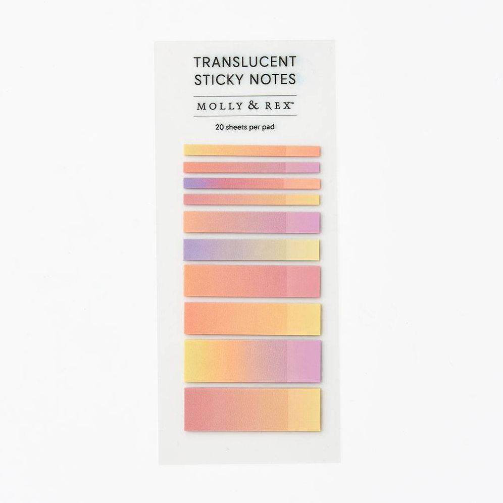 Sticky Pad Pink Ombre Rectangles