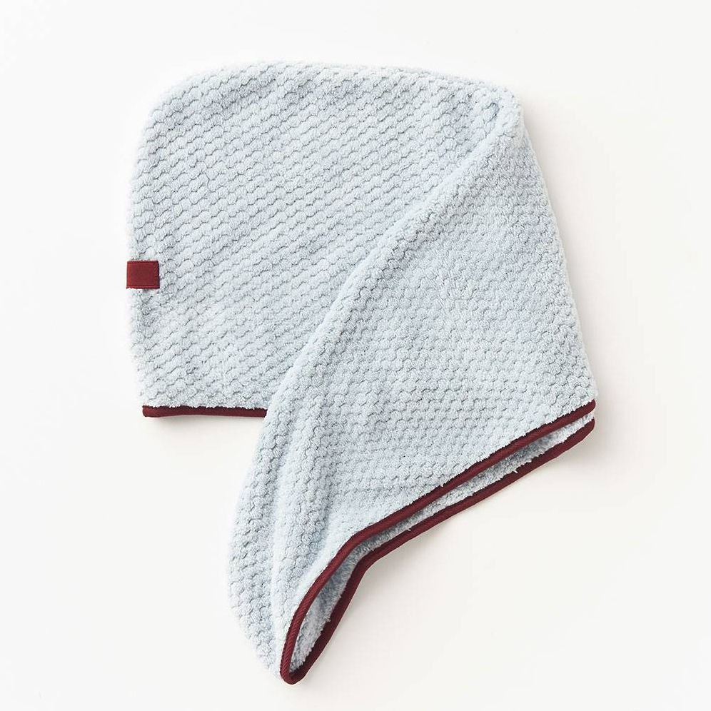 Plush Towel Hair Wrap - Blue