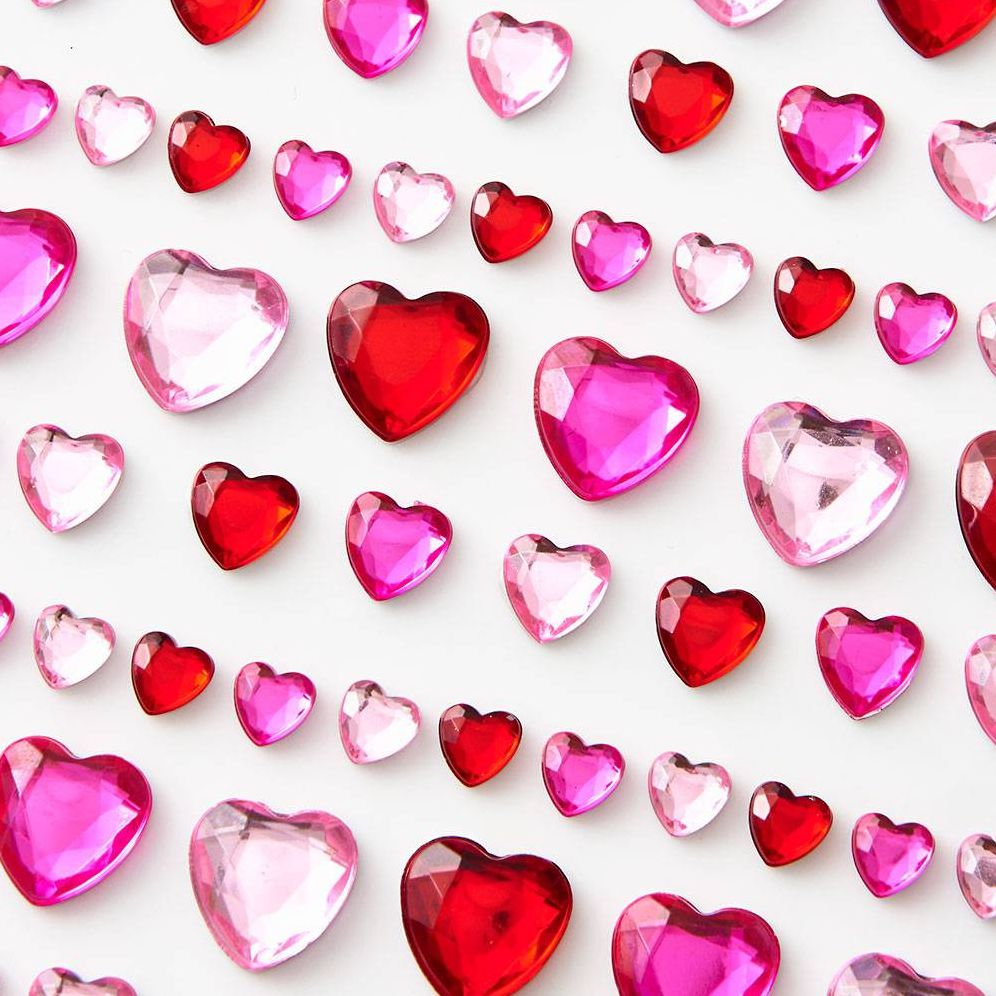 Heart Gem Stickers