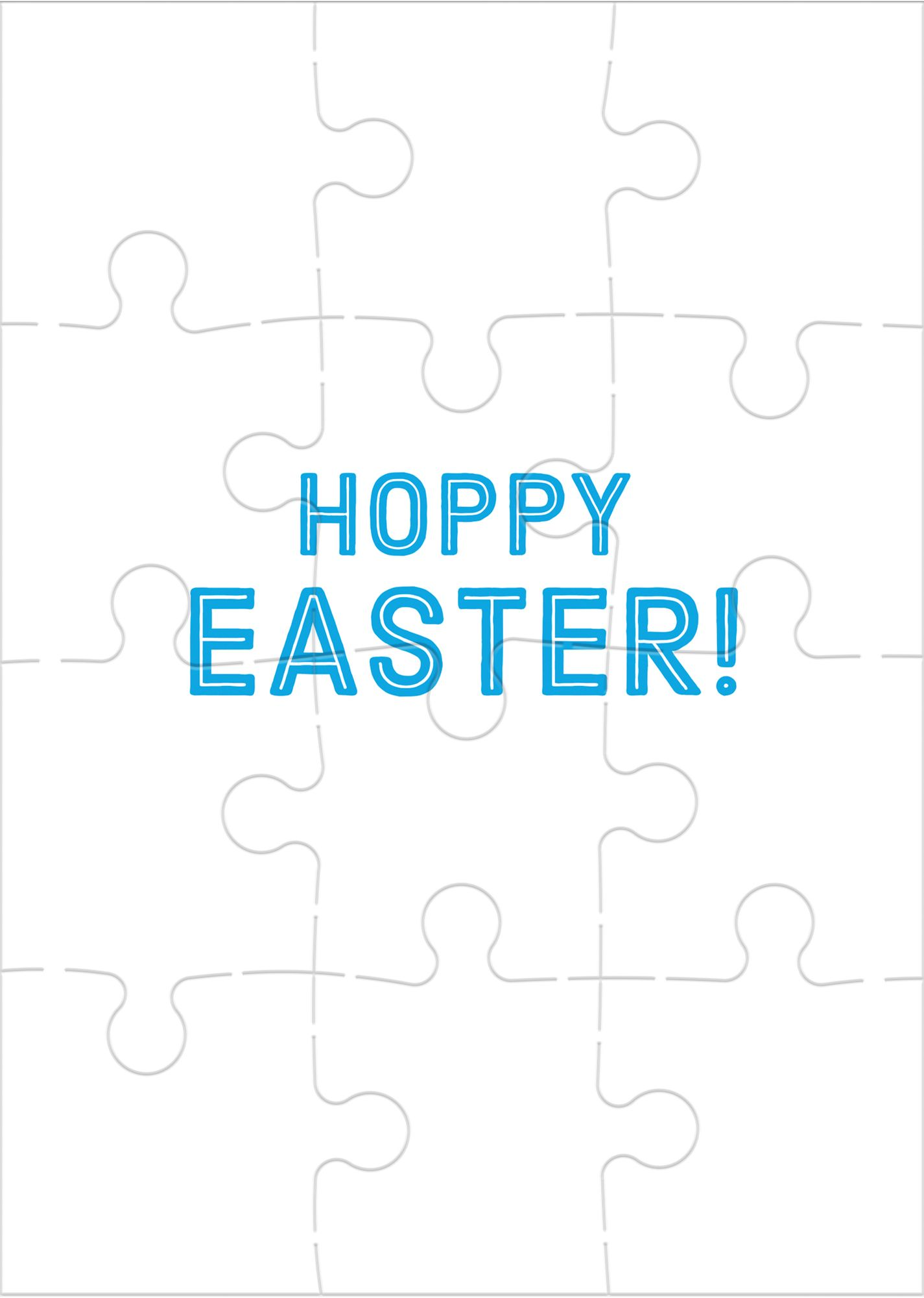 Hoppy Easter! Greeting Card Puzzle
