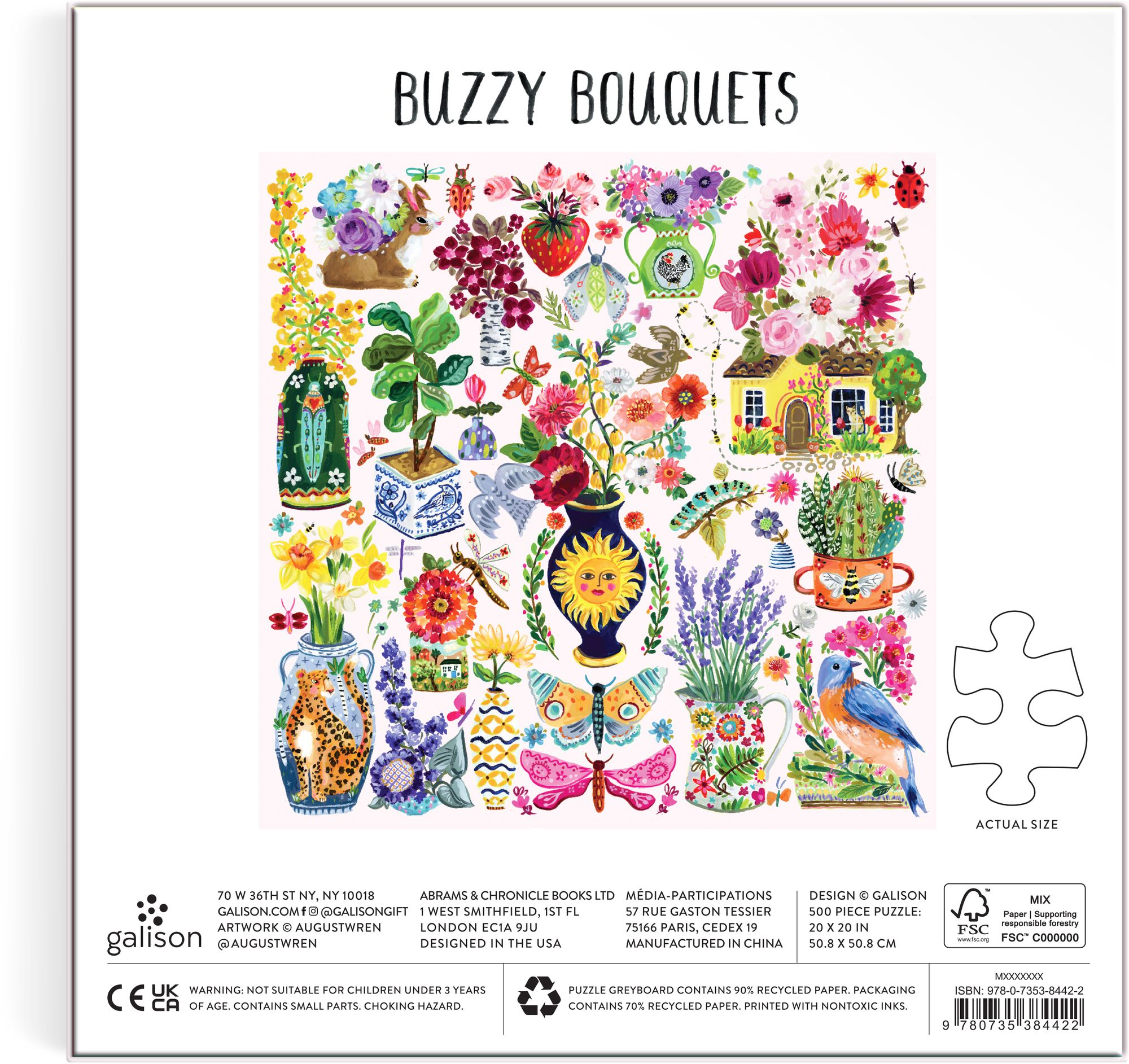 Buzzy Bouquets 500 Piece Puzzle