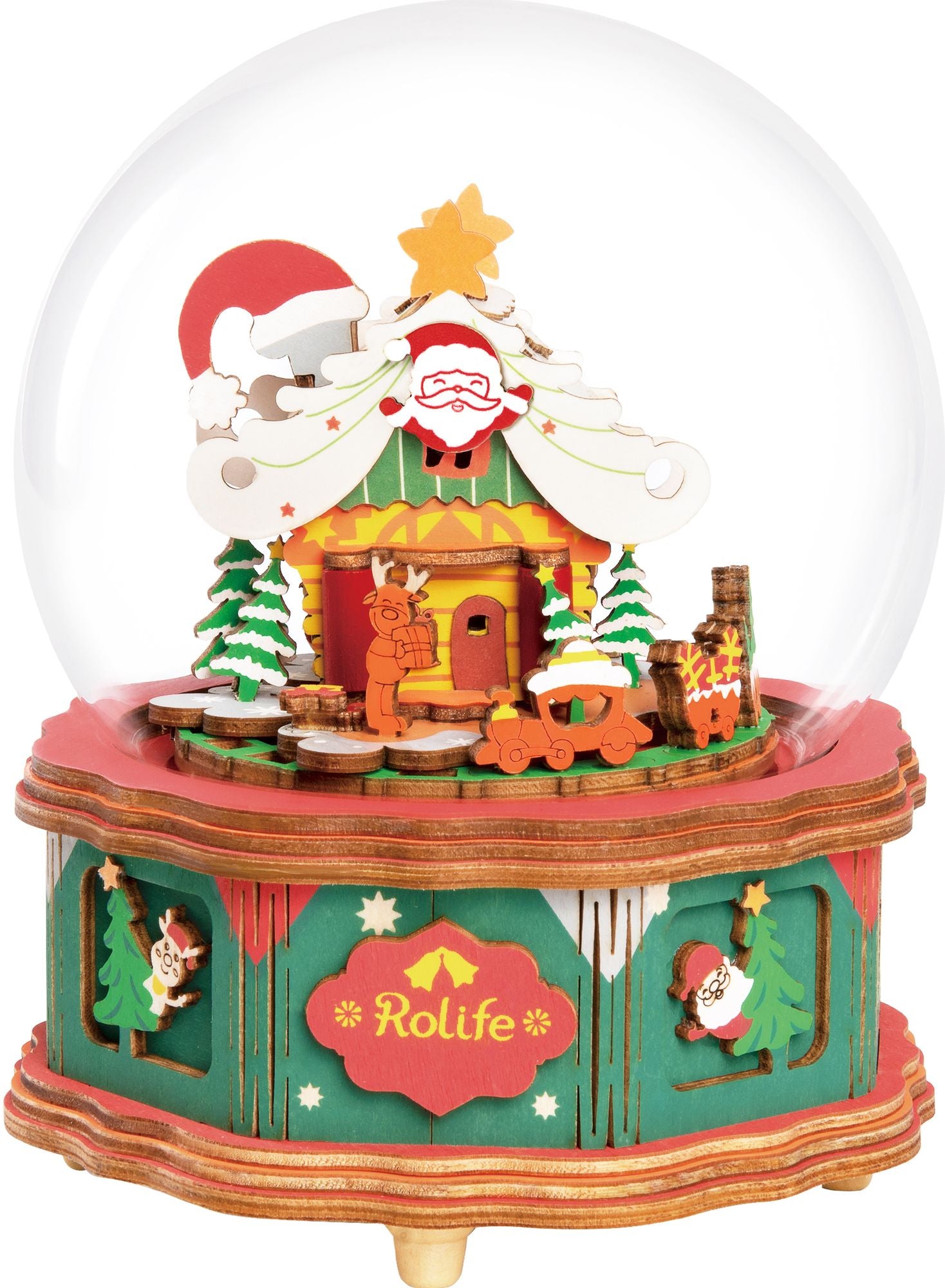 Christmas Town Snowglobe DIY Music Box | Paper Source