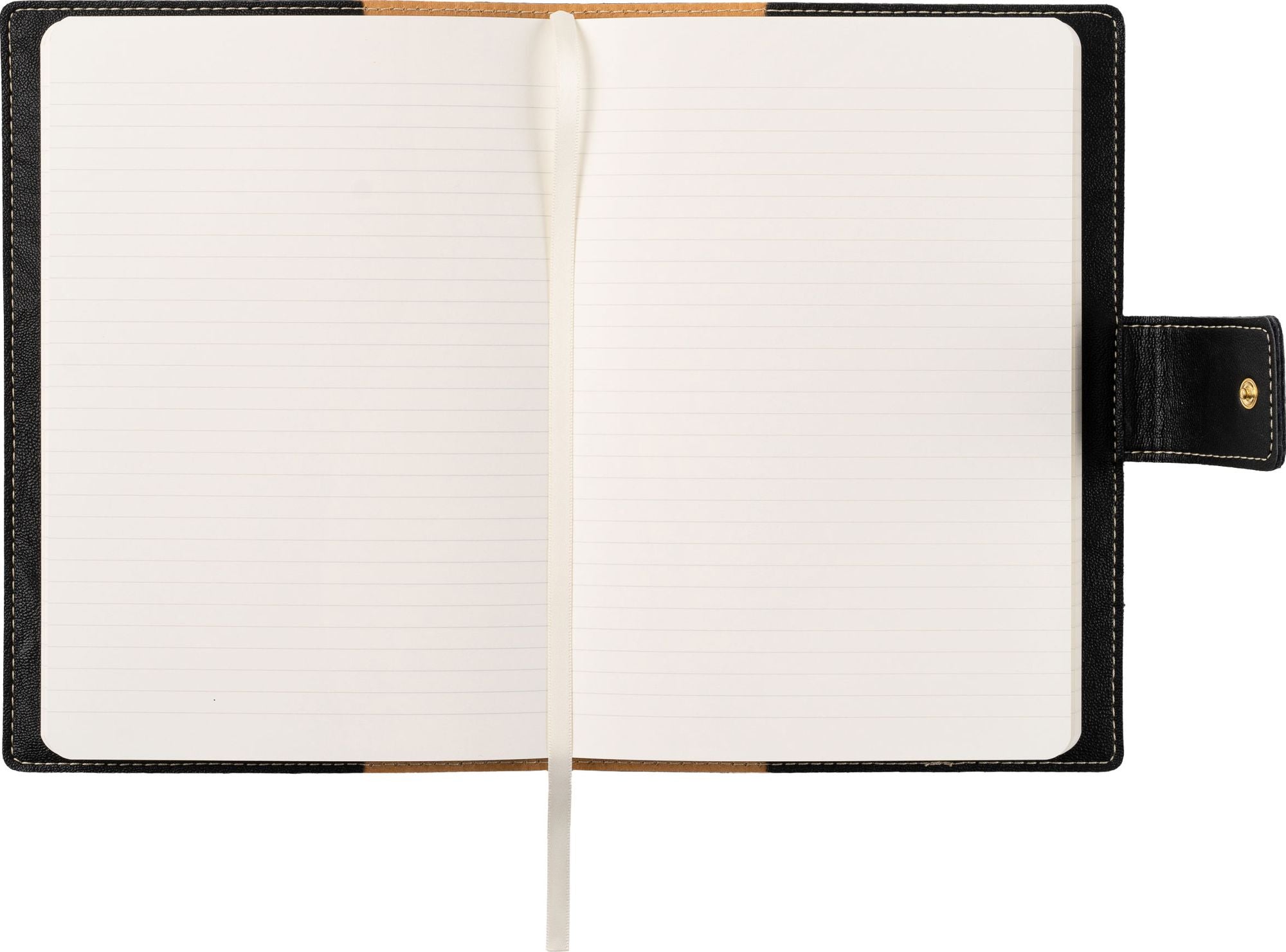 Paper Source Black A5 Leather Journal Cover with Clasp