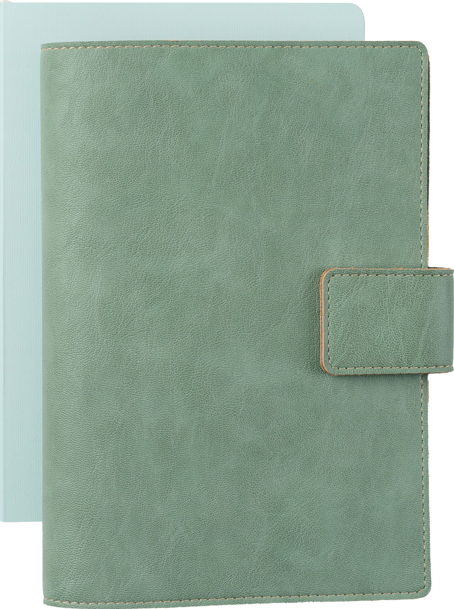 Paper Source Sage Green A5 Leather Journal Cover with Clasp