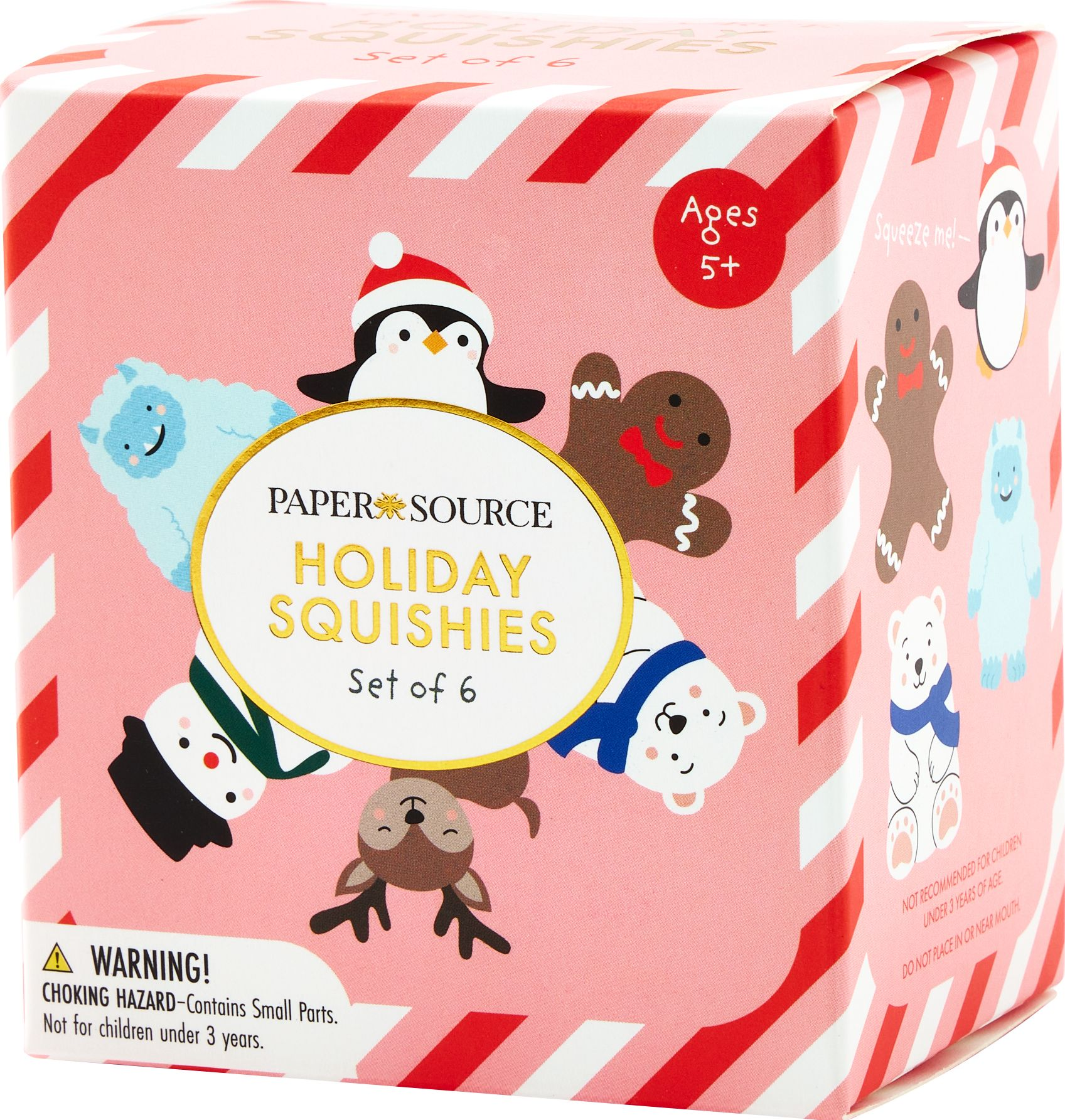 Holiday Critter Squishies, Set of 6