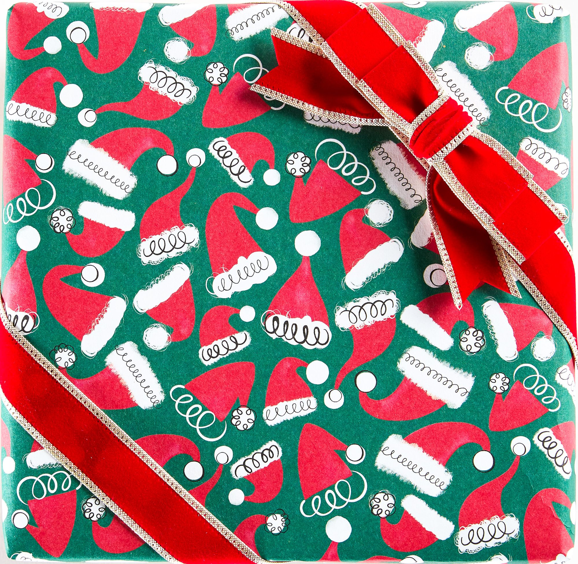 Santa Hat Flat Wrap