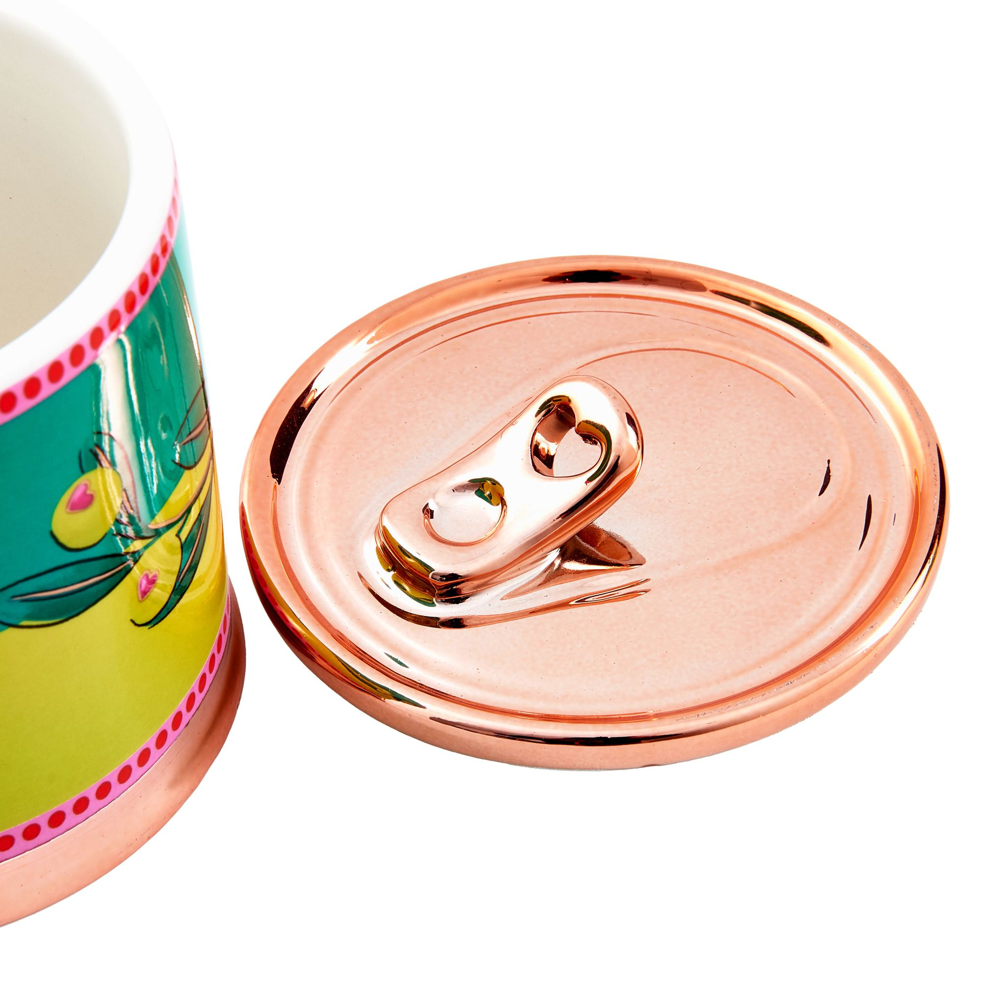 Olive Lidded Trinket Dish