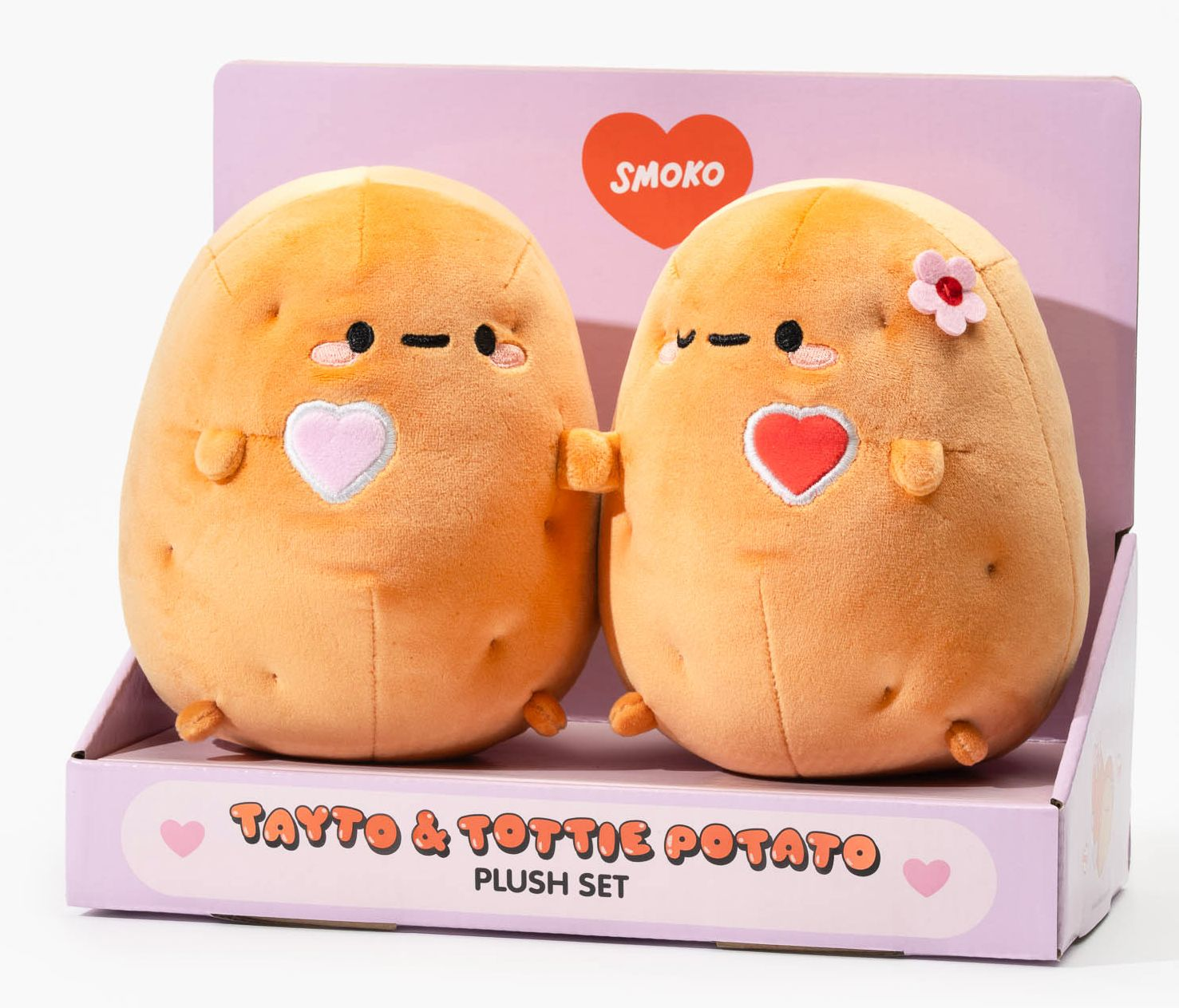 Smoko Tayto 7" Hot Potatoes Mochi Plush Duo