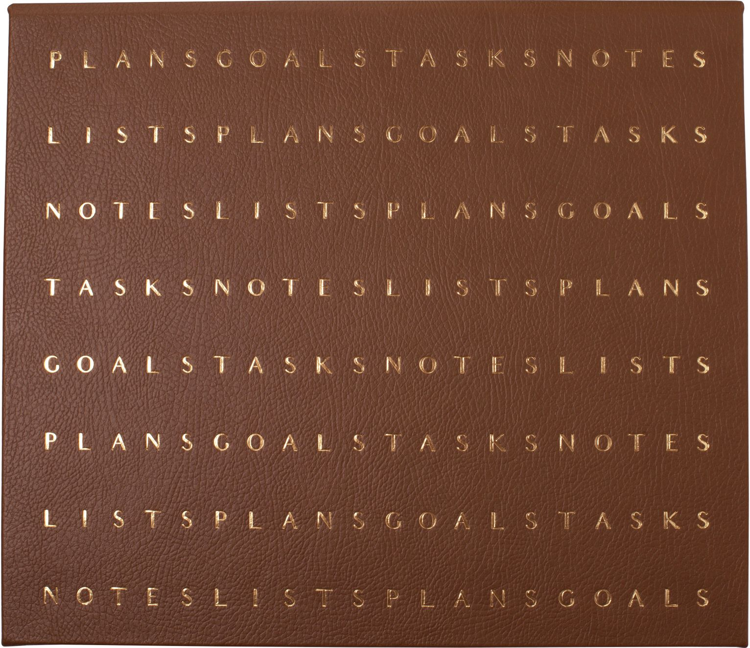 Letter Flow Cognac Desk Pad