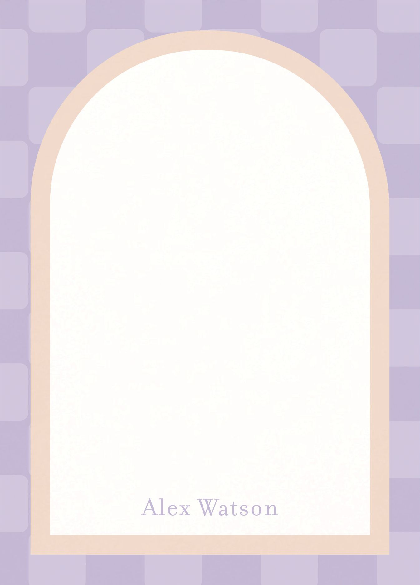 Checkered Arch Stationery