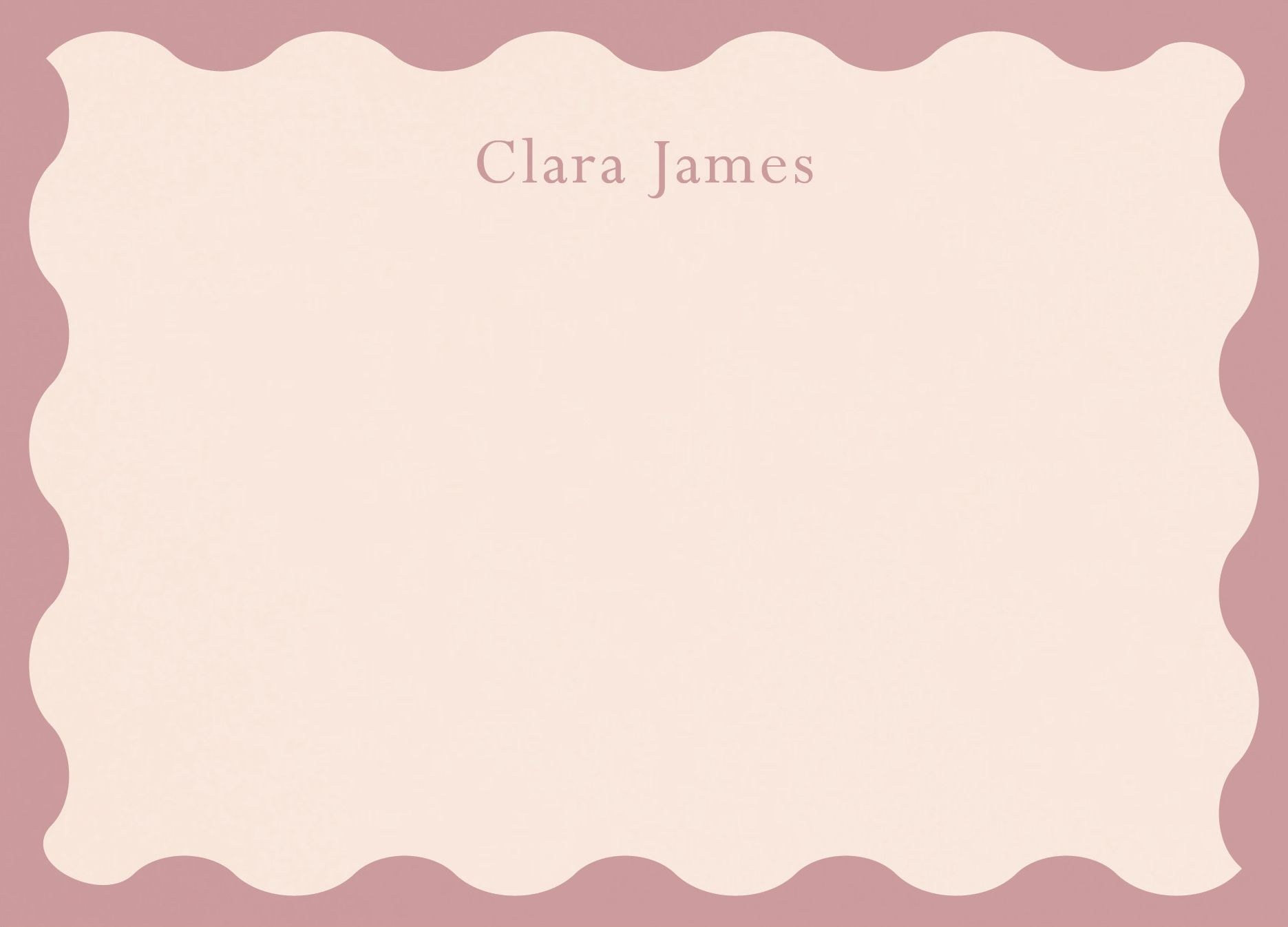 Wiggle Frame Stationery