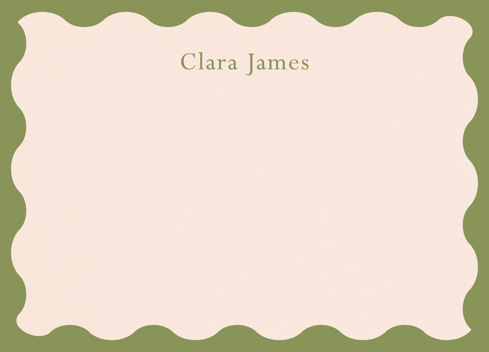 Wiggle Frame Stationery