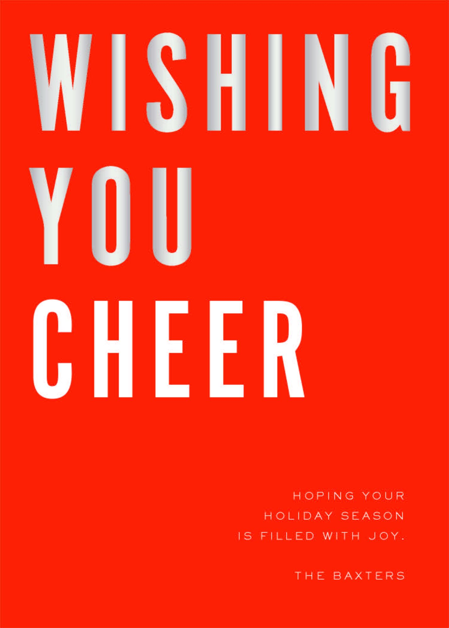 Bold in Gold Holiday Card
