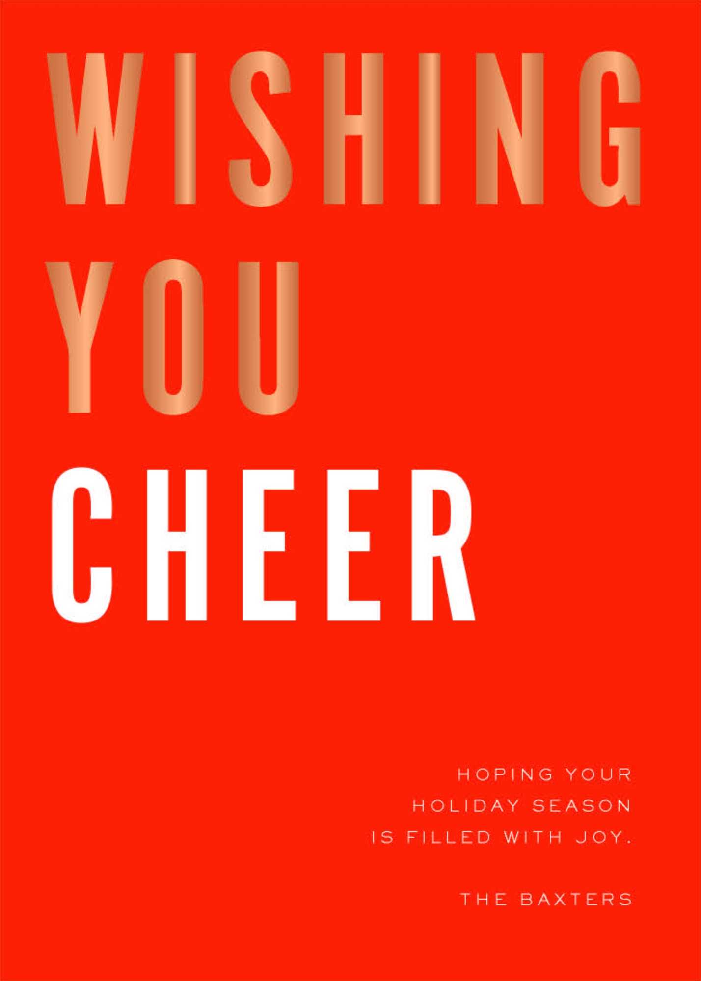 Bold in Gold Holiday Card