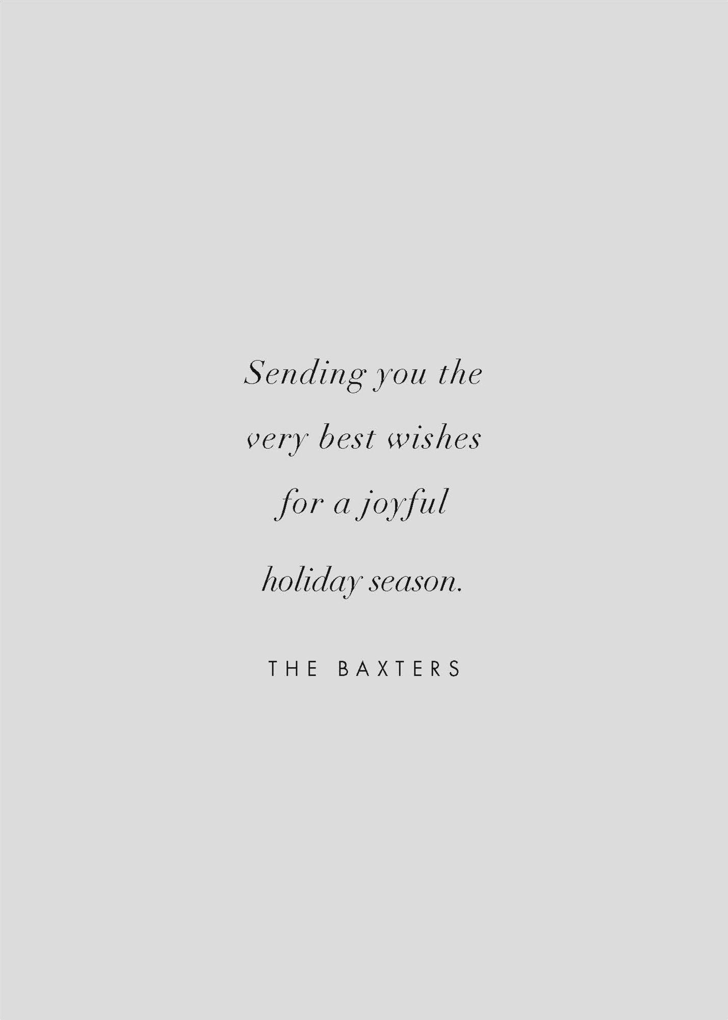 Greetings From Santa Holiday Card