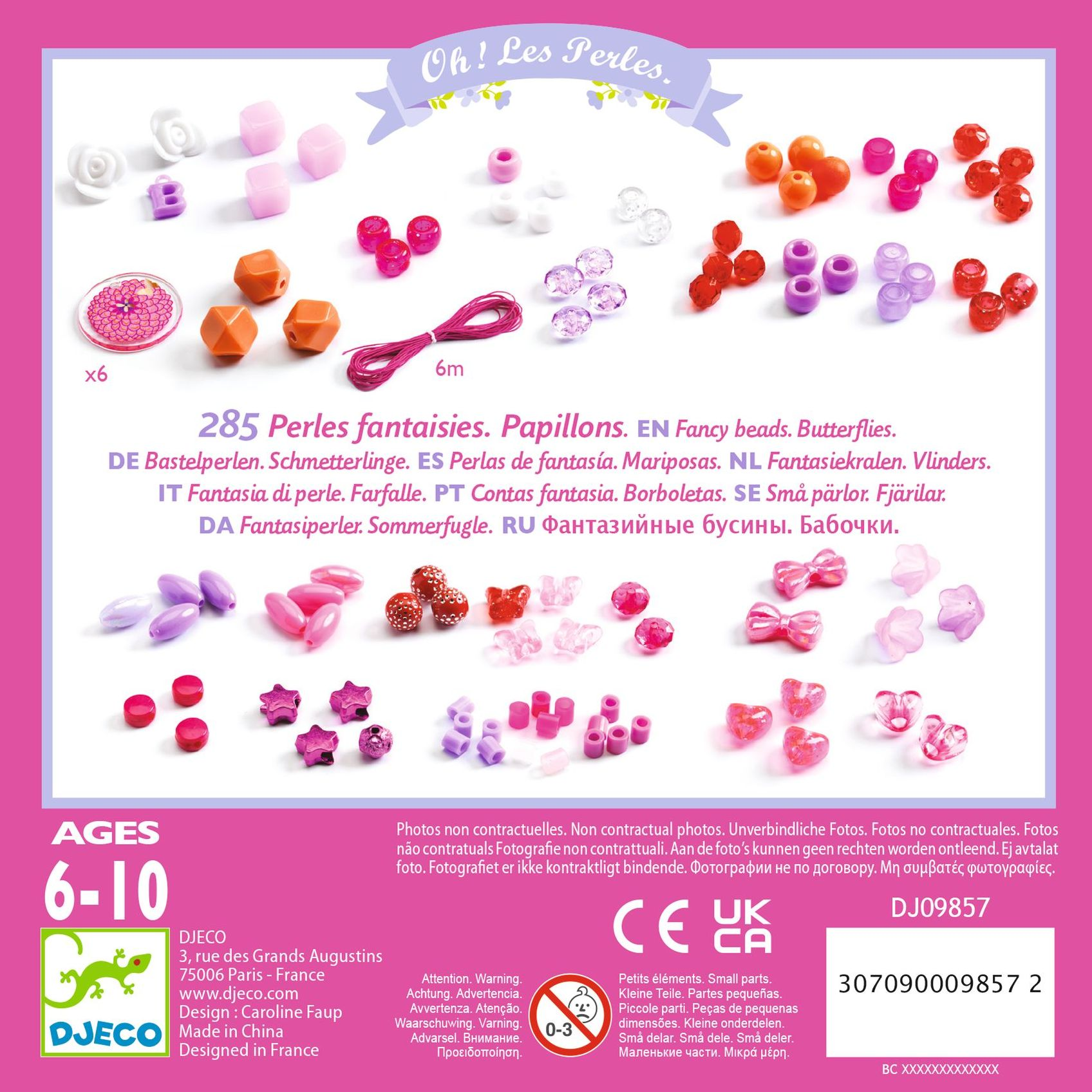 DJECO Butterflies Beads and Jewelry Kit