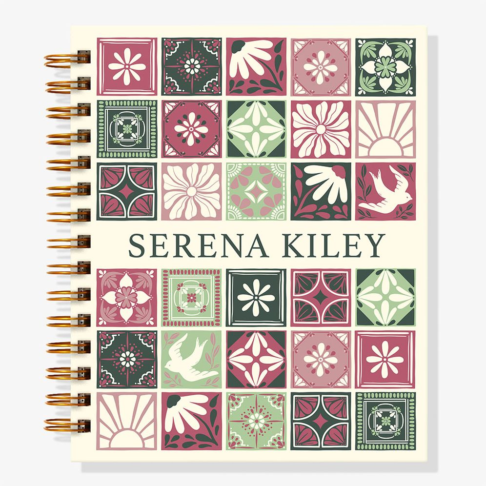 12-Month Mosaic Tile Custom Planner