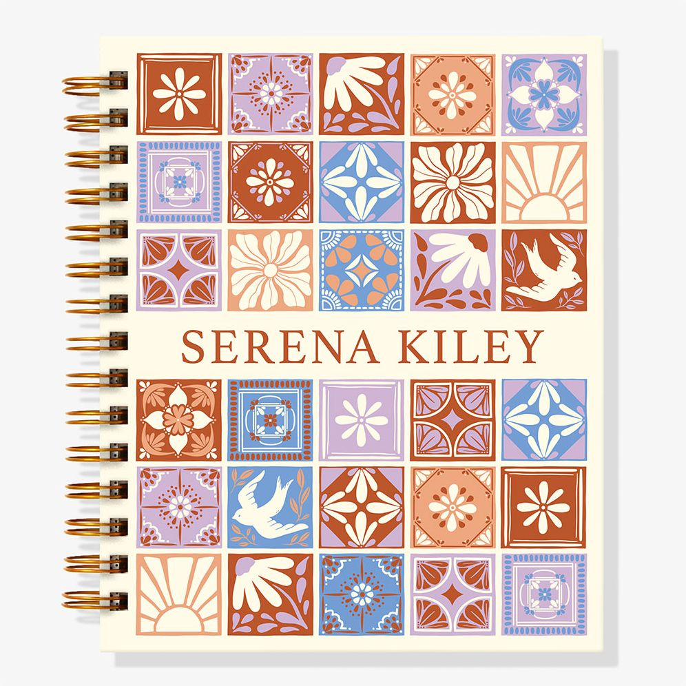 12-Month Mosaic Tile Custom Planner