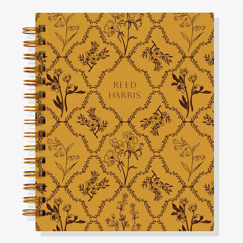 12-Month Woodland Toile Custom Planner