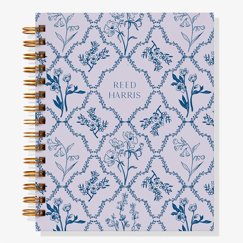 12-Month Woodland Toile Custom Planner