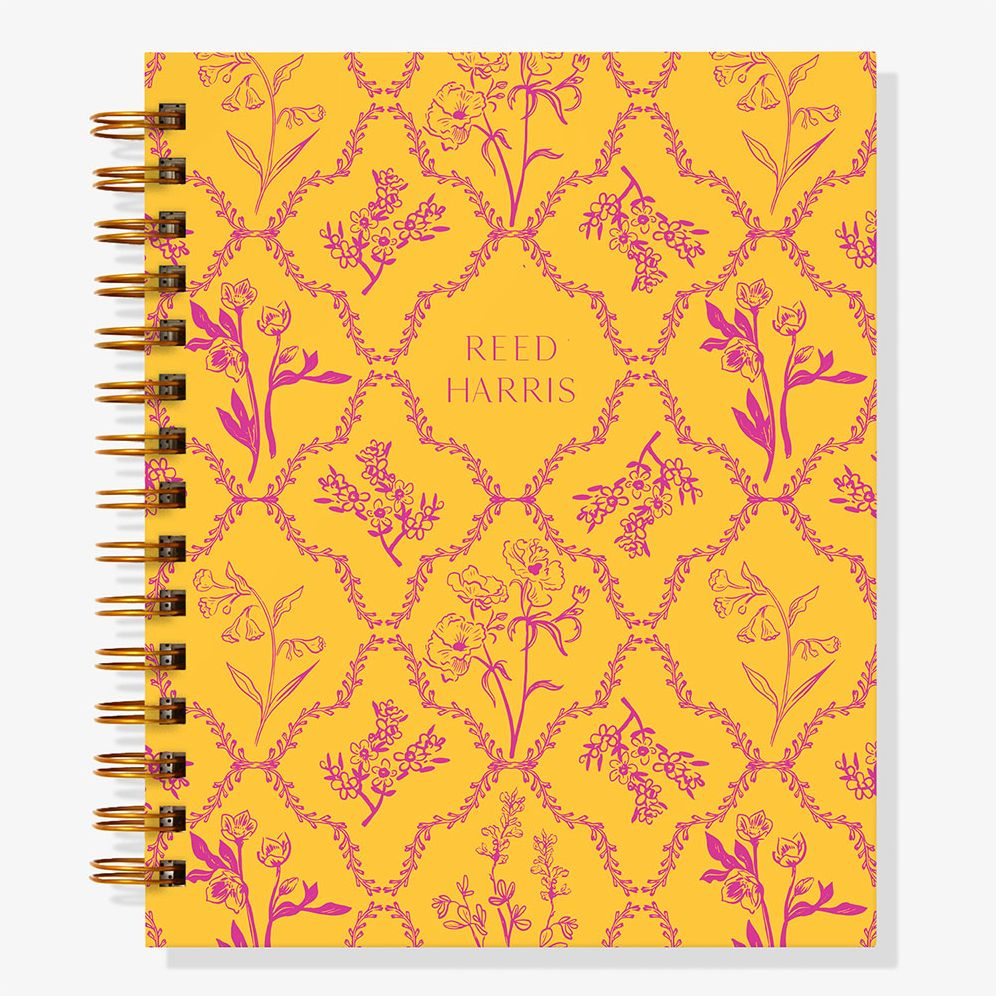 12-Month Woodland Toile Custom Planner