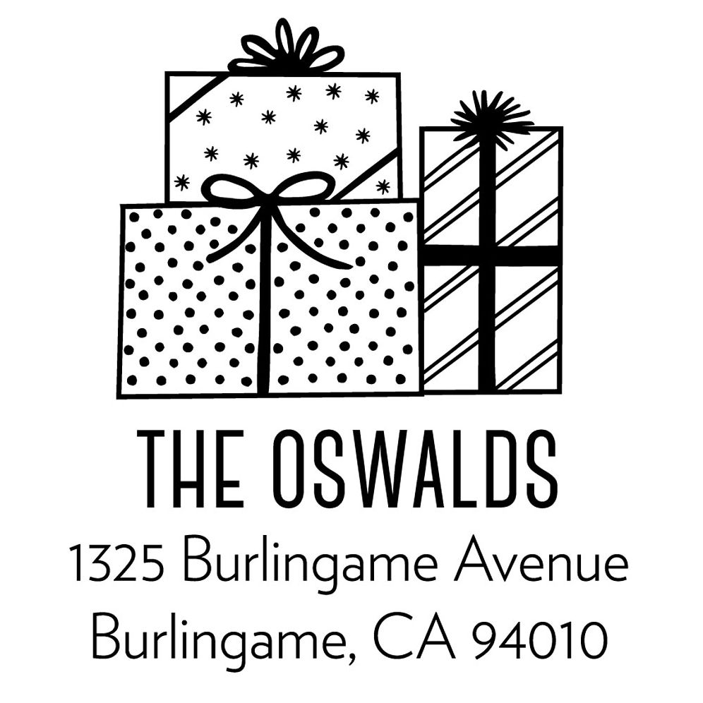 Stack of Presents Custom Stamp and Stamp Tool