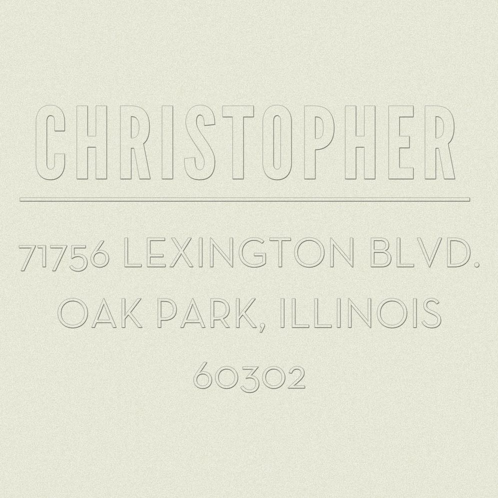 Upper Rule Custom Embosser Plate with Embossing Tool