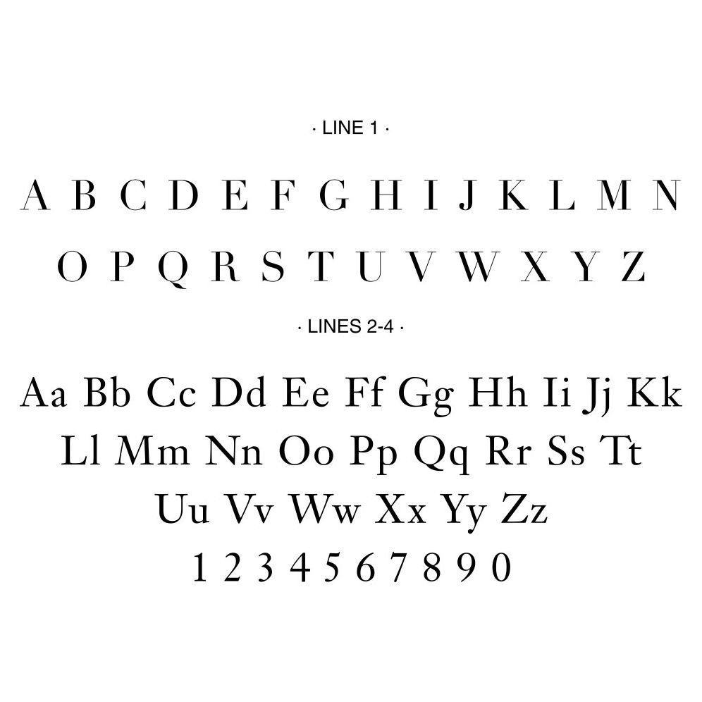 Single Monogram Custom Embosser Plate with Embossing Tool