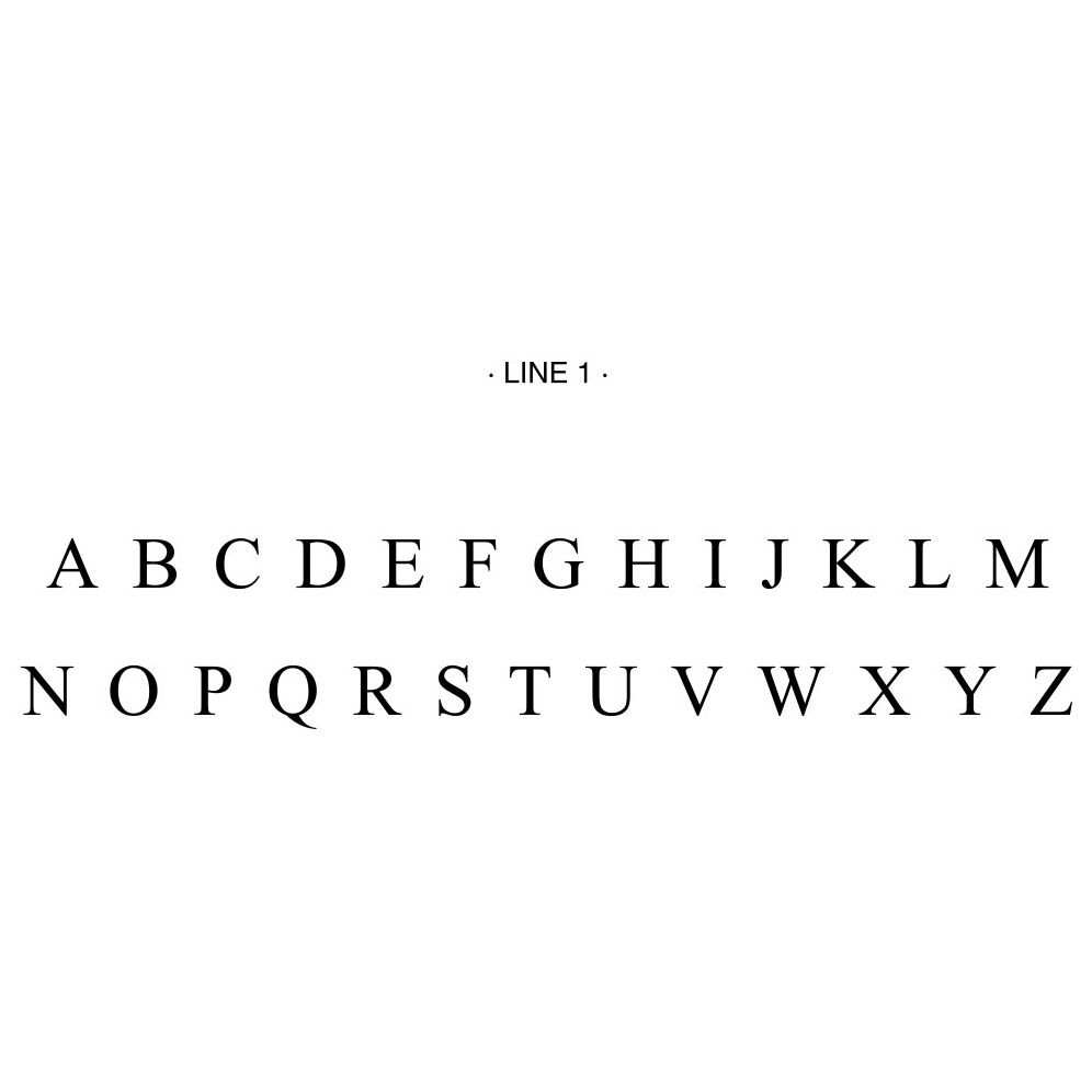 Times Monogram Letterhead Custom Embosser Plate with Embossing Tool