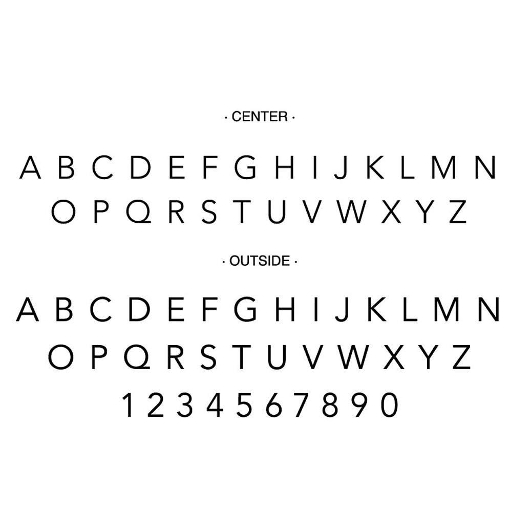 Modern Diamond Custom Embosser Plate