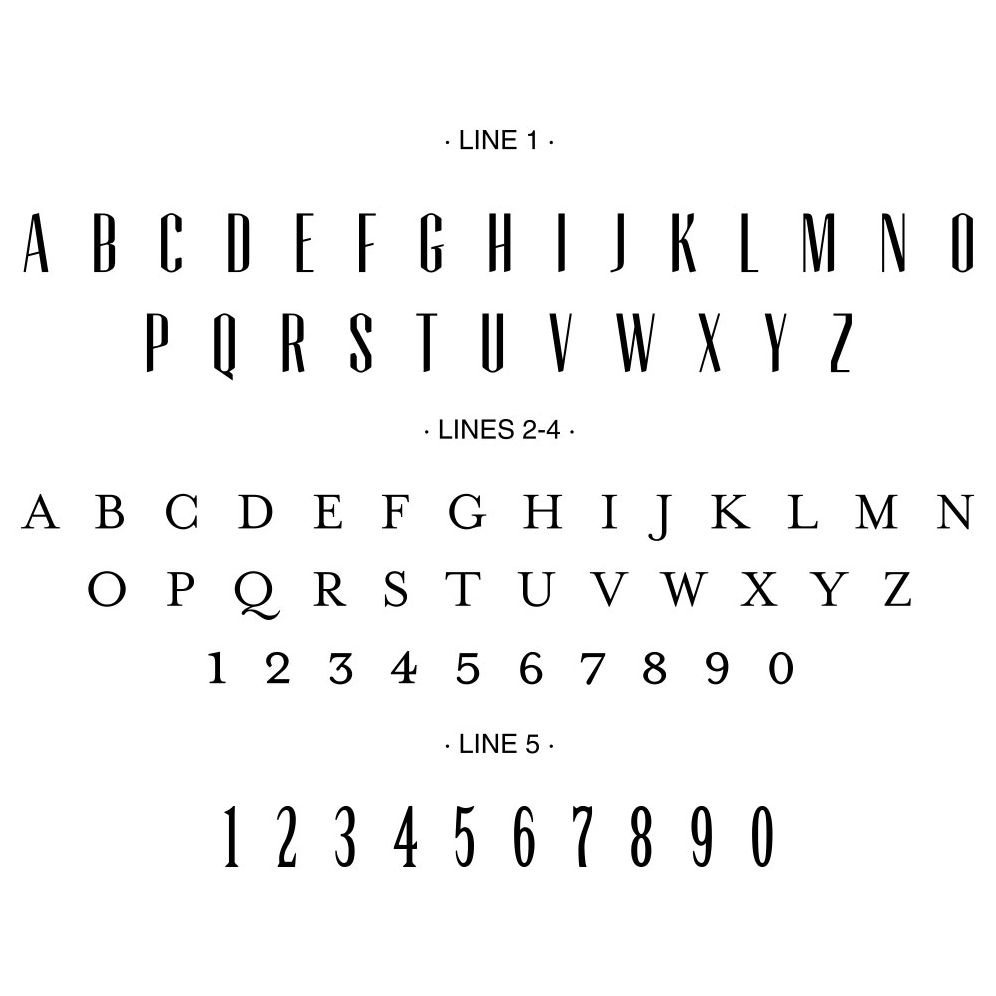 Simply Modern Custom Embosser Plate with Embossing Tool