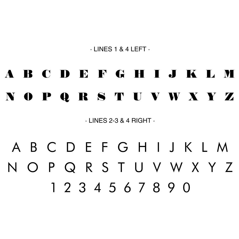 Ticket Custom Embosser Plate with Embossing Tool