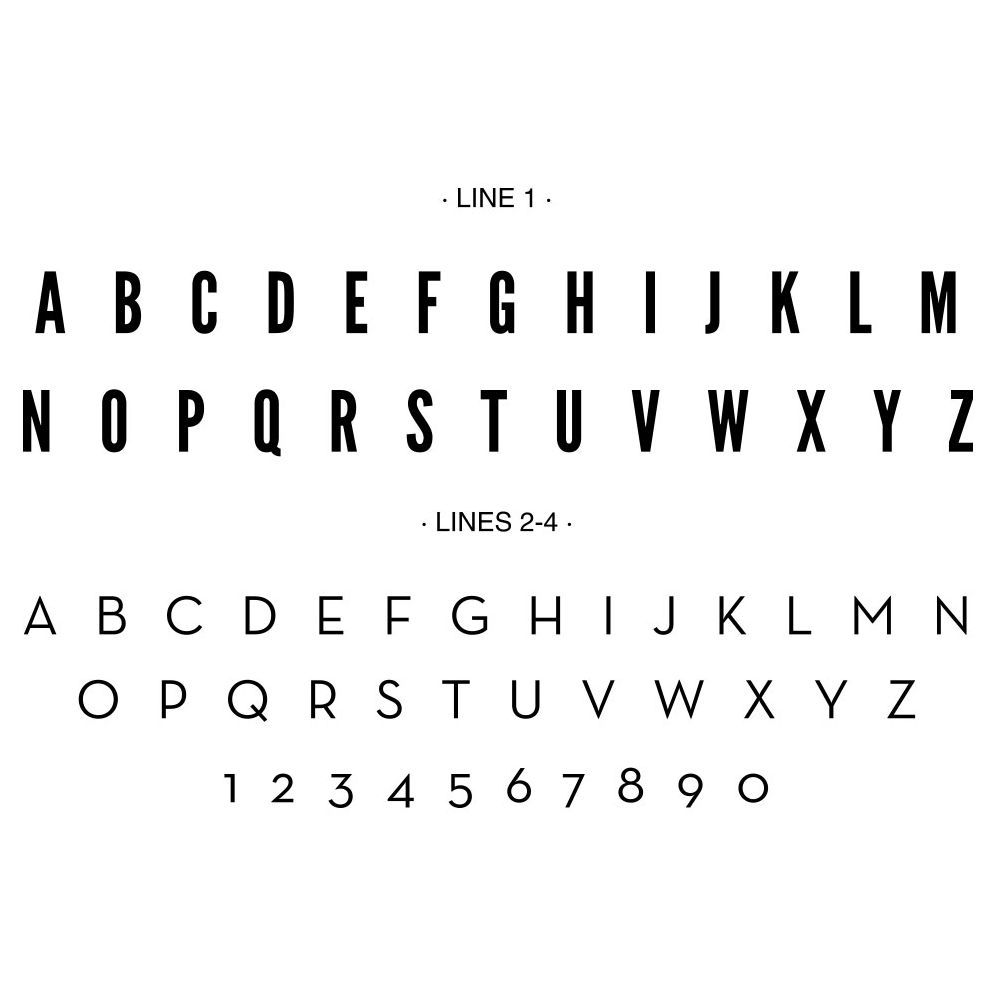 Upper Rule Custom Embosser Plate with Embossing Tool