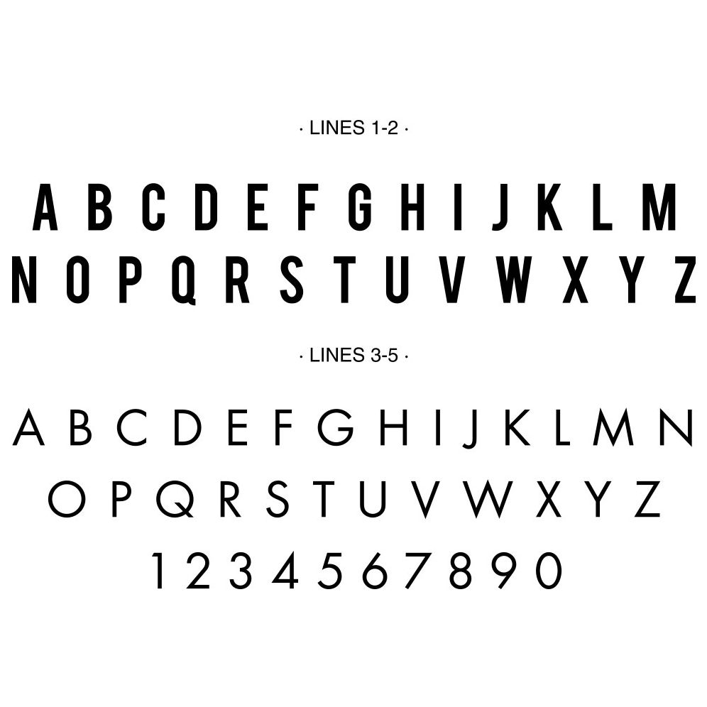 Playbill Custom Embosser Plate with Embossing Tool