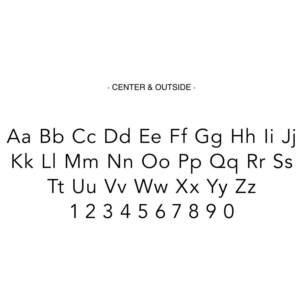 Harmony Script Custom Embosser Plate with Embossing Tool