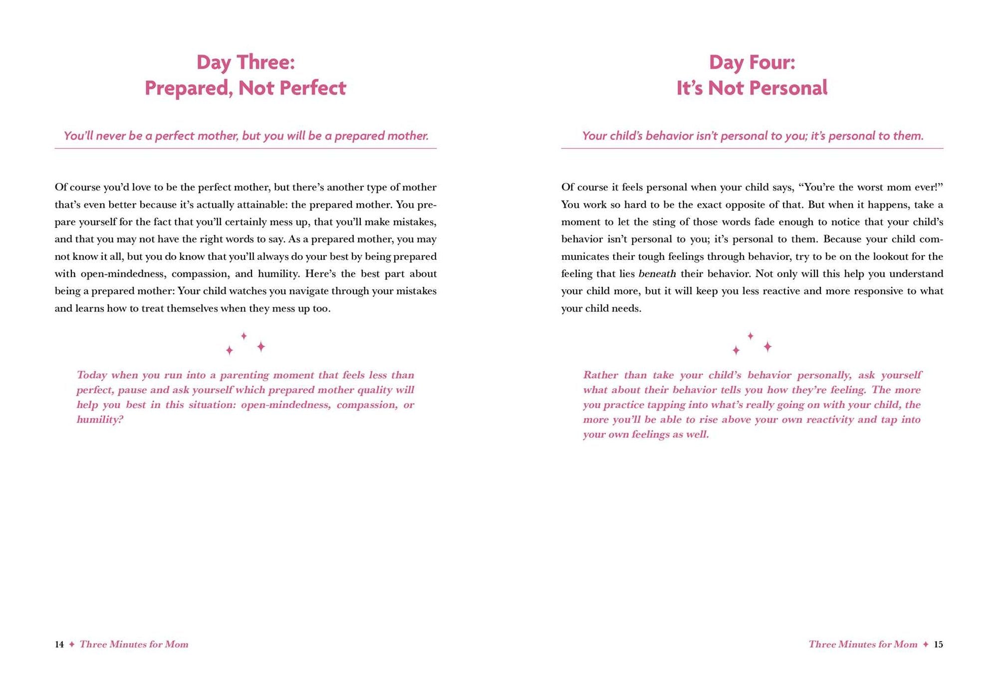 Three Minutes for Mom: 365 Days of Empowerment, Encouragement, and Growth for a More Connected Motherhood