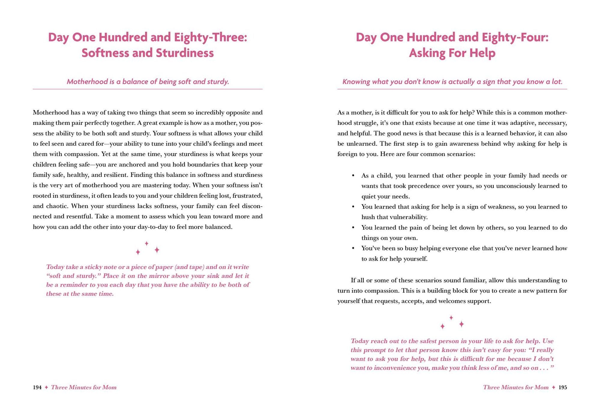 Three Minutes for Mom: 365 Days of Empowerment, Encouragement, and Growth for a More Connected Motherhood