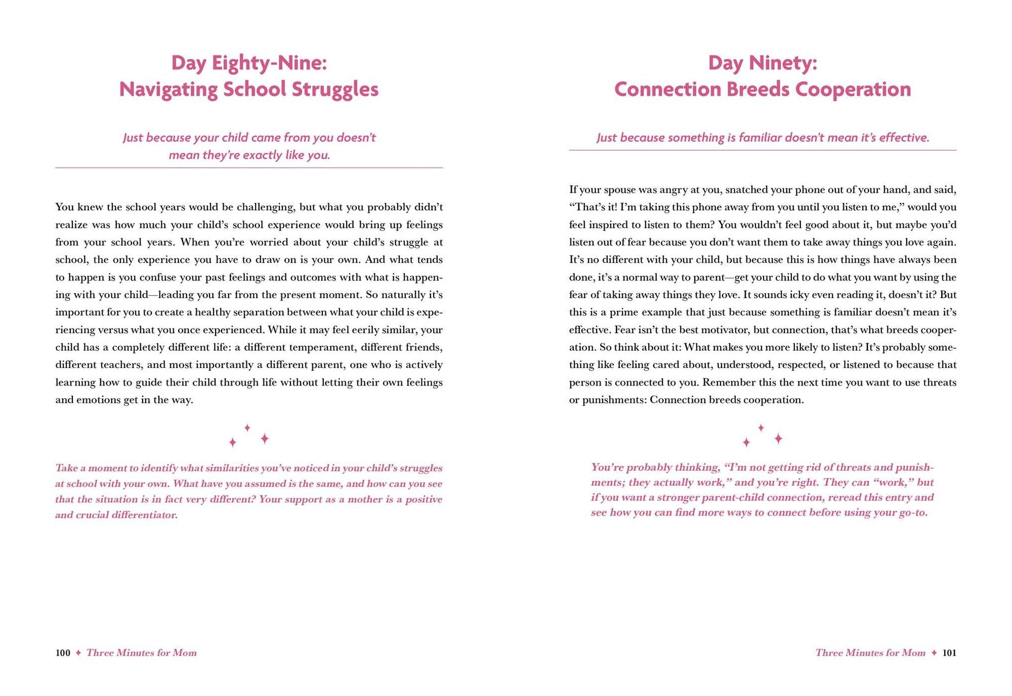 Three Minutes for Mom: 365 Days of Empowerment, Encouragement, and Growth for a More Connected Motherhood