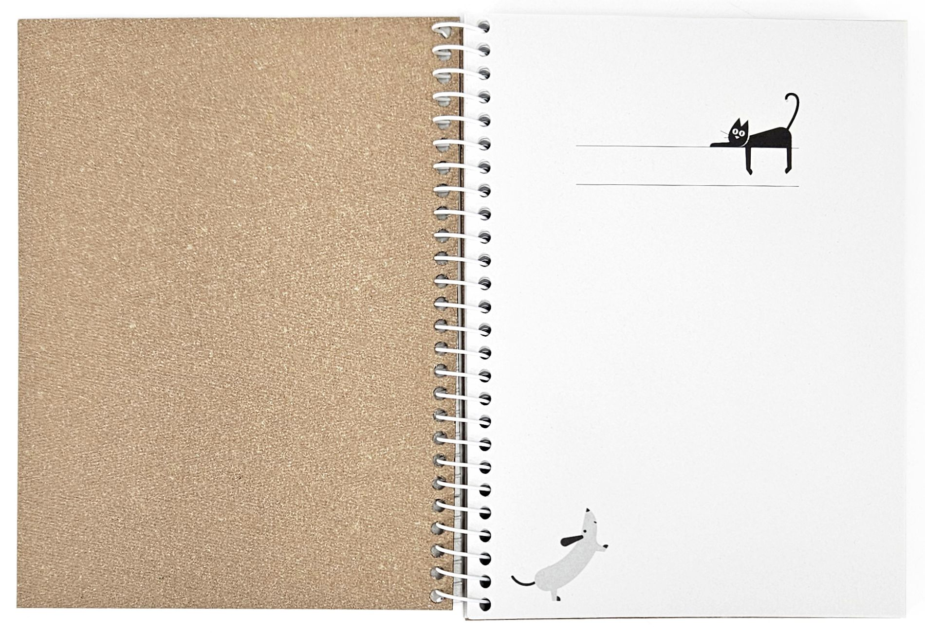 Spiral Cat and Dog Notebook - Exclusive