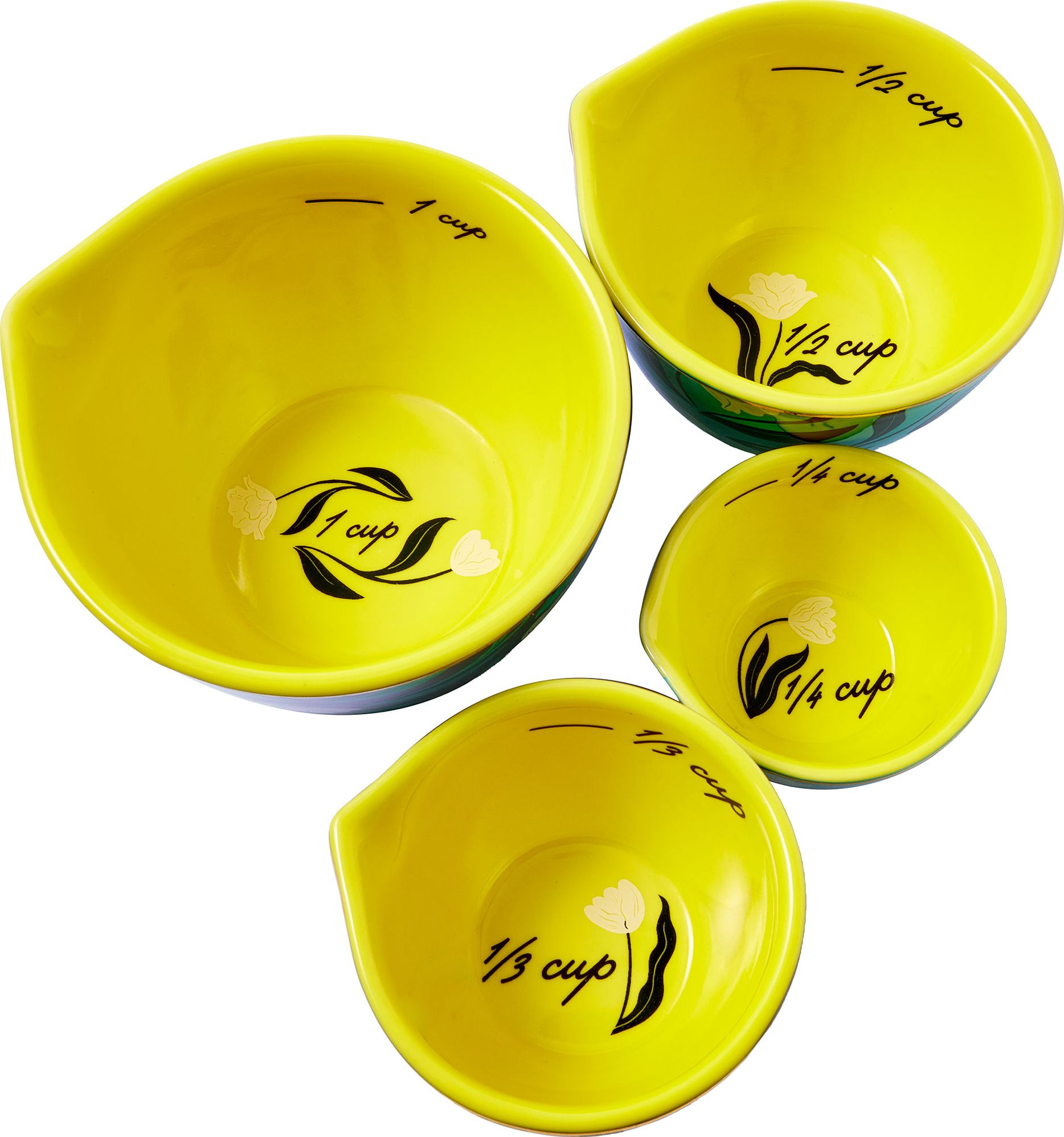 Midnight Tulip Measuring Cups