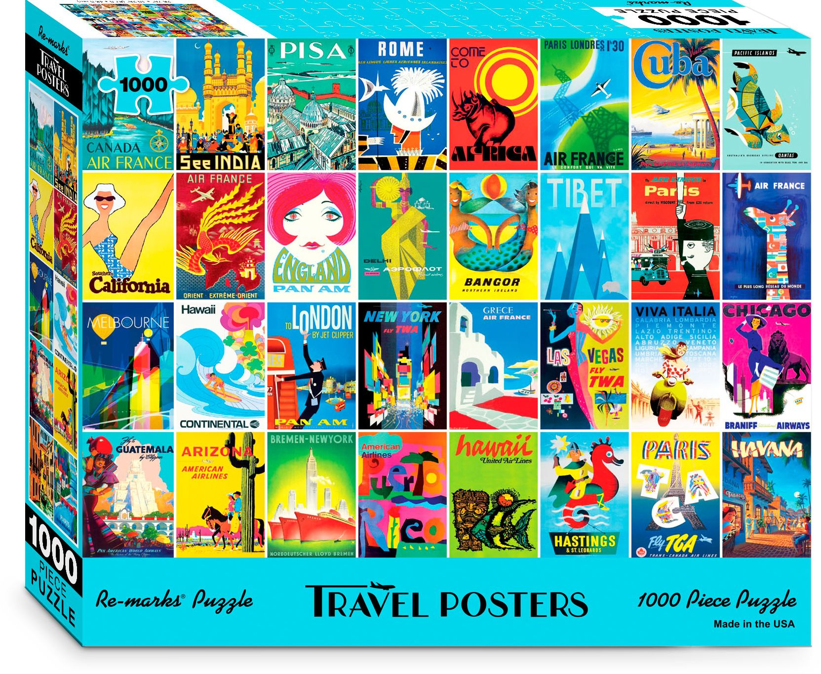 Travel Posters 1000-Piece Jigsaw Puzzle