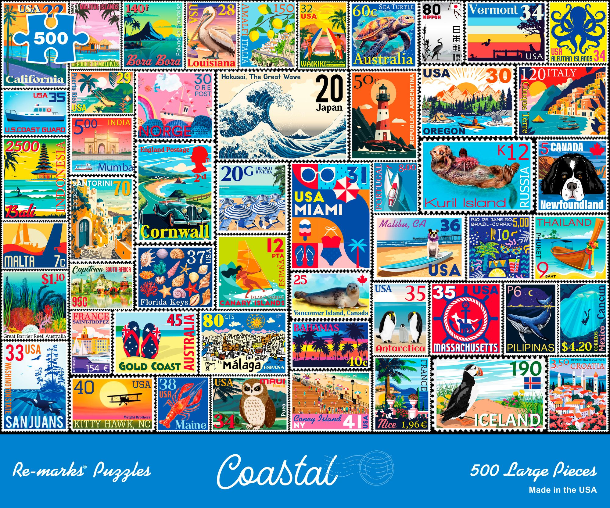 Coastal 500 Large Piece Jigsaw Puzzle