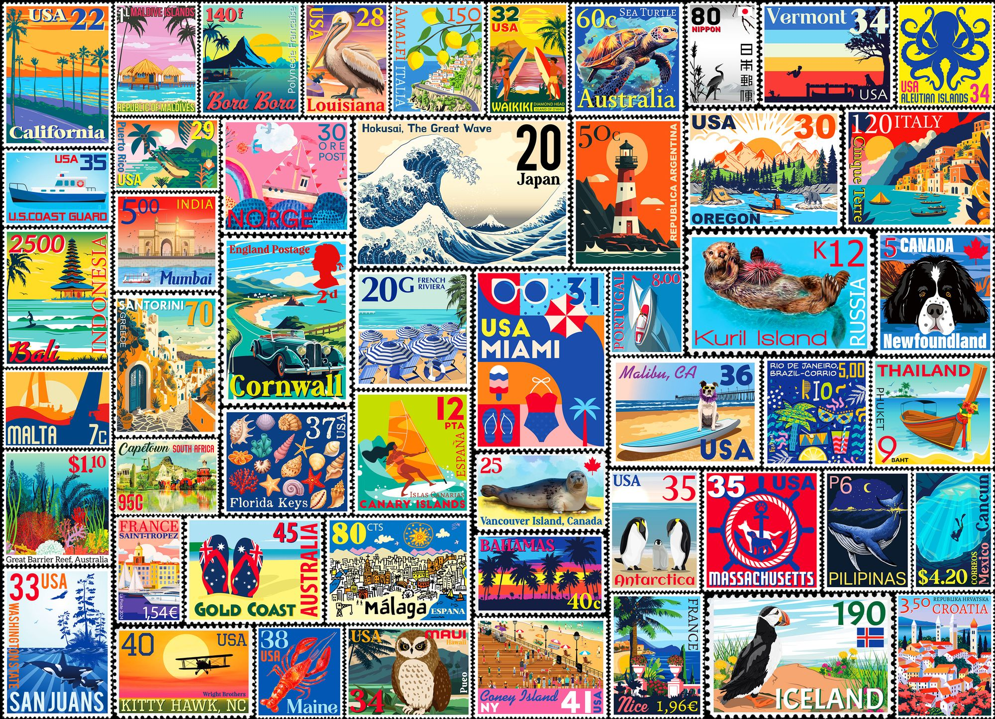 Coastal 500 Large Piece Jigsaw Puzzle