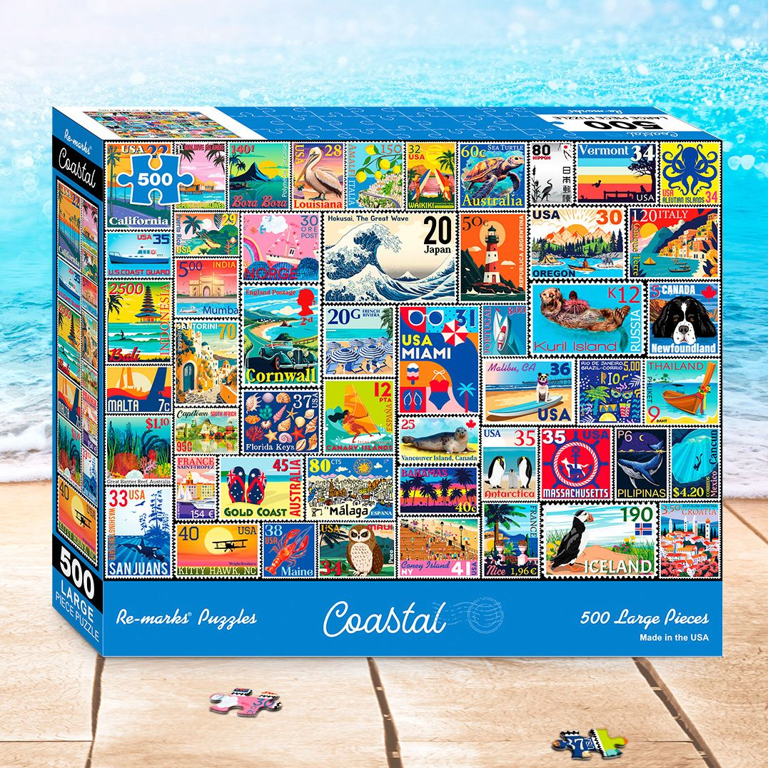 Coastal 500 Large Piece Jigsaw Puzzle