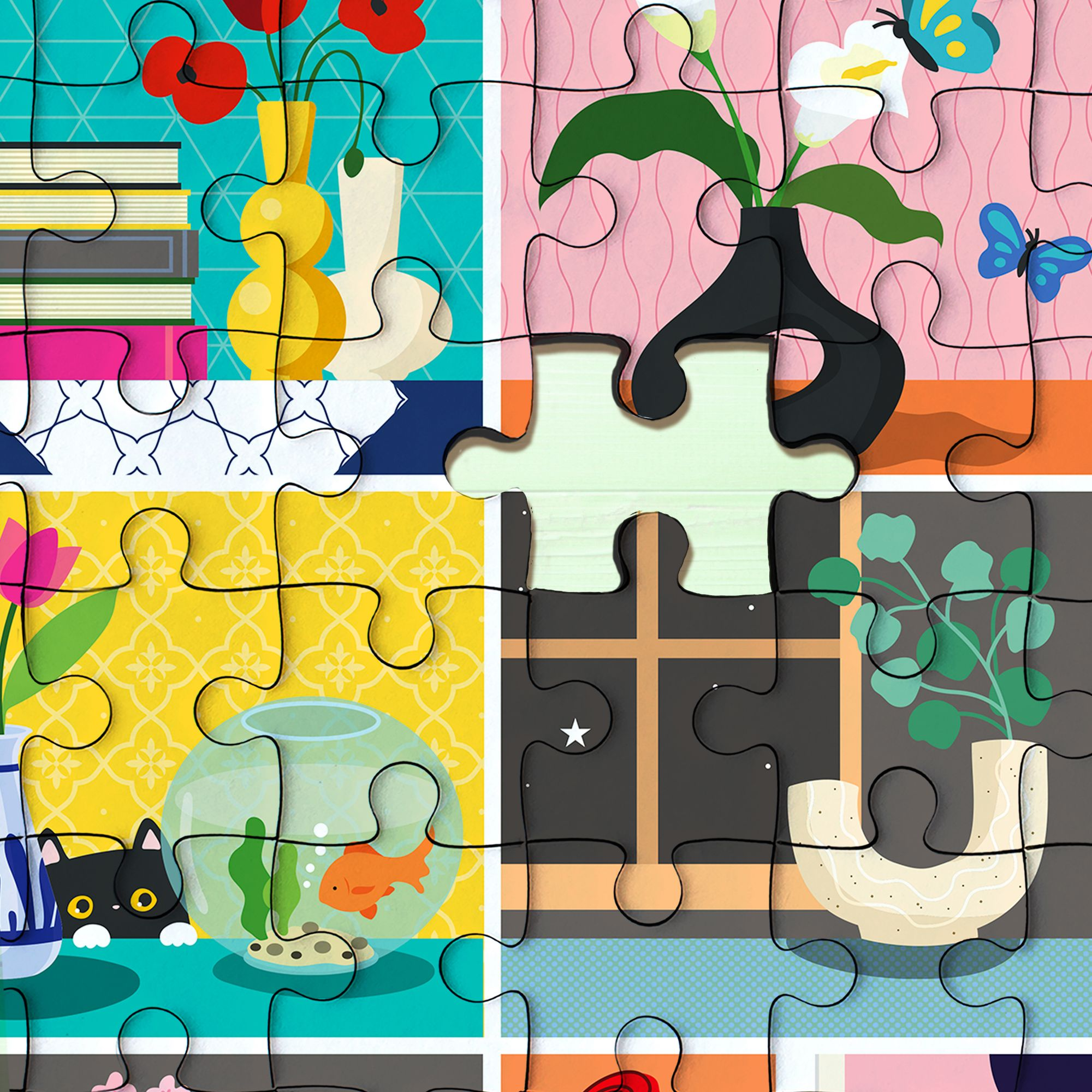 Fresh Blooms 1000-Piece Jigsaw Puzzle